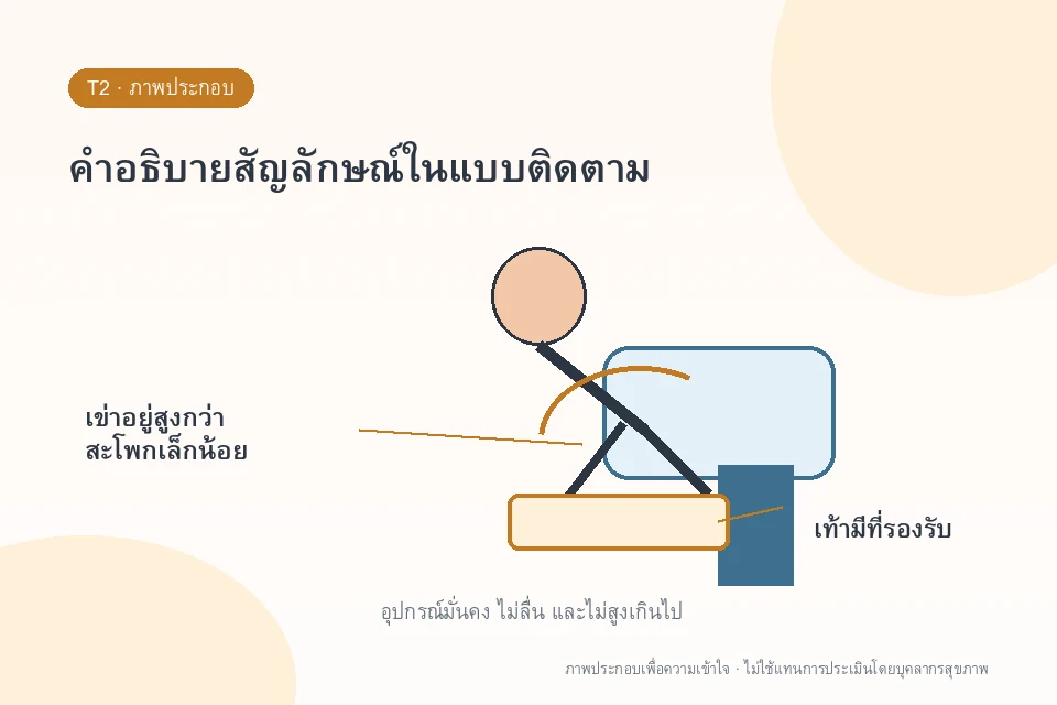 คำอธิบายสัญลักษณ์ในแบบติดตาม